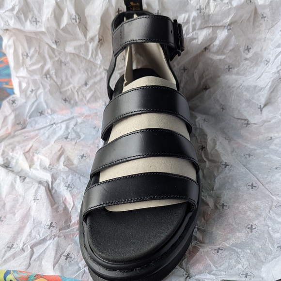 Black Strappy Sandals - Picture 3 of 7